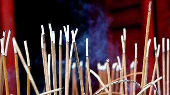 incense sticks in a Church