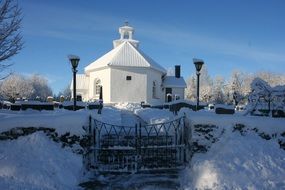 Church in a snow