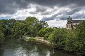 church on the Nivernais Canal