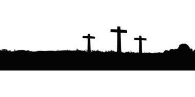 Cross Silhouette drawing