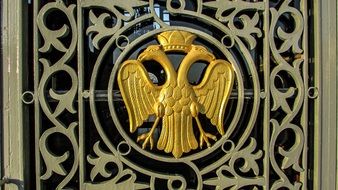 Two Headed Eagle gold Emblem