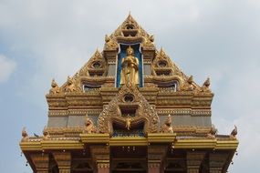 decorated Buddhist temple roof