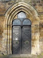 old door to a church