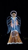 glowing christmas angel