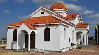 white orthodox church in Xylofagou