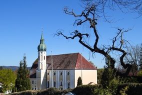 Landscape of Church in Diessen Ammersee