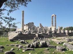 ruins of a temple in the ancient city of didyma
