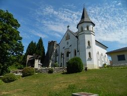 White Church in Mosovce, Slovakia