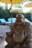 buddha statue in the hotel yard
