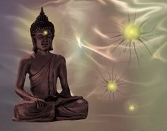 Buddha in Meditation drawing