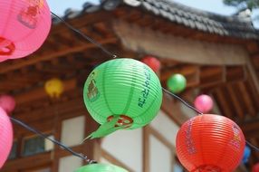 colorful lanterns for buddha's birthday