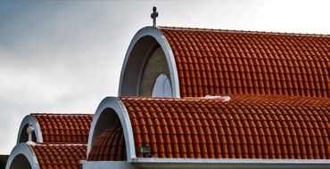roof of a church in cyprus