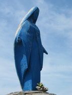 blue statue of mary