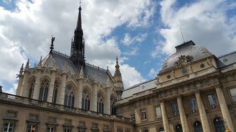 gothic Sainte-Chapelle, france, Paris