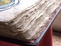 closeup picture of bible with large thick pages