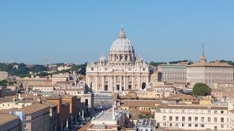 cityscape of Vatican Dome