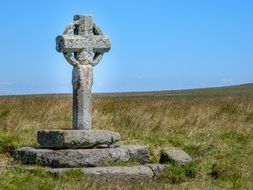 stone Cross on a meadow