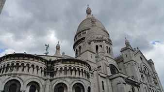 Landscape of Sacre Coeur in Paris