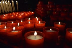 Candles in a church