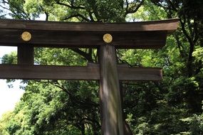 gates of Asian Temple, detail