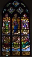 colorful stained glass window as a work of art