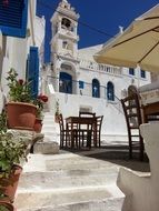 Church on island in greece