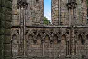 wall of the Holyrood Palace