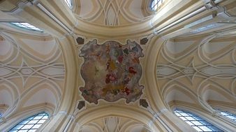 ceiling in the church sanctuary
