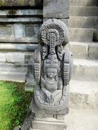 stone statue in a temple in indonesia