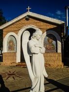 Angel statue in vrysoules in Cyprus