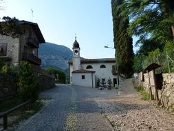 Church in old village, italy