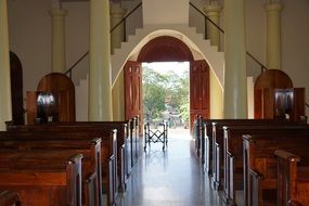 interior of the church in the city of La Romana