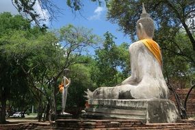 Ayutthaya Buddha in Thailand