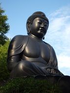 Big Buddha Statue outdoor, Side view