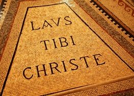 Mosaic lavs tibi christe