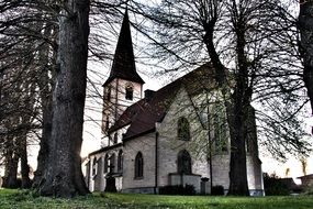 photo of catholic church in the village