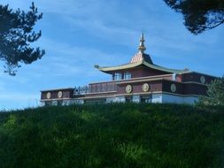 Dhagpo Kundreul Ling, Buddhist Temple, france, Auvergne, Biollet