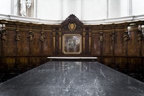 altar of the church in Trier