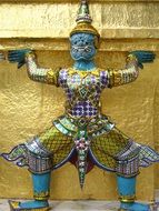 religious statue near a temple in thailand
