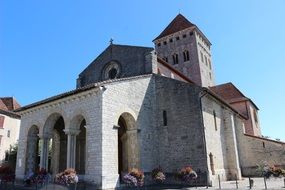 Old Stone church in Village, France, bÃ©arn