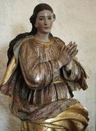 wooden angel statue