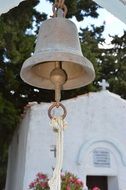 old metal brass church bell