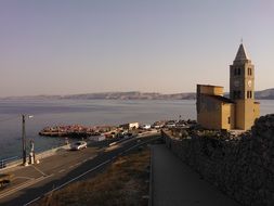 Historical church on a Adriatic coast