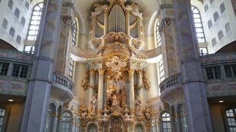 interior of the Dresden frauenkirche