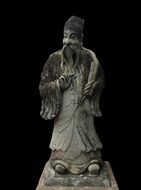 stone figure in buddhism in bangkok