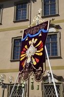Flag of equestrian procession