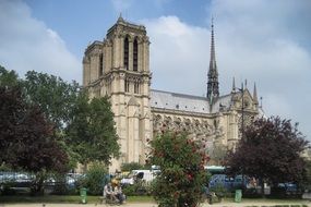 medieval Notre-Dame Cathedral in Paris