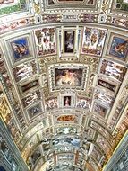 Paintings on the vatican's roof