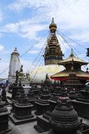panoramic view of the temple in Nepal