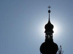 barbara church spire silhouette